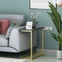 HANAH HOME Pomoćni stočić Narin Anthracite Gold - slika 3