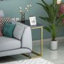 HANAH HOME Pomoćni stočić Narin Anthracite Gold - slika 4