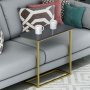 HANAH HOME Pomoćni stočić Narin Anthracite Gold - slika 1