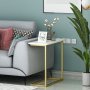 HANAH HOME Pomoćni stočić Narin White Gold - slika 5