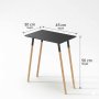 HANAH HOME Pomoćni stočić Jersey Anthracite - slika 3