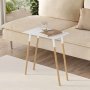 HANAH HOME Pomoćni stočić Jersey White - slika 1