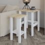 HANAH HOME Set stočića Gina 2 White Sapphire Oak - slika 3