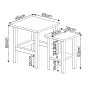 HANAH HOME Set stočića Gina 2 White Travertine - slika 5
