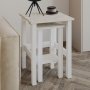 HANAH HOME Set stočića Gina 2 White Travertine - slika 1