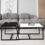 HANAH HOME Set stočića Minimal White Black - slika 2