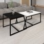 HANAH HOME Set stočića Minimal White Black - slika 3