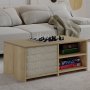 HANAH HOME Sto za dnevnu sobu Gord Warm Oak Sapphire Oak - slika 1