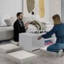 HANAH HOME Sto za dnevnu sobu Gord White - slika 5