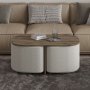 HANAH HOME Sto za dnevnu sobu Twin Antique Walnut - slika 2