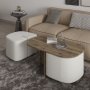 HANAH HOME Sto za dnevnu sobu Twin Antique Walnut - slika 3