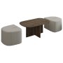 HANAH HOME Sto za dnevnu sobu Twin Antique Walnut - slika 4