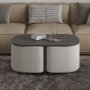 HANAH HOME Sto za dnevnu sobu Twin Anthracite - slika 2