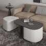 HANAH HOME Sto za dnevnu sobu Twin Anthracite - slika 3