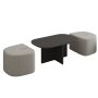 HANAH HOME Sto za dnevnu sobu Twin Anthracite - slika 4