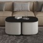HANAH HOME Sto za dnevnu sobu Twin Black - slika 2