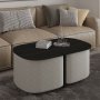 HANAH HOME Sto za dnevnu sobu Twin Black - slika 1