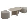 HANAH HOME Sto za dnevnu sobu Twin Travertine - slika 4