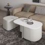 HANAH HOME Sto za dnevnu sobu Twin White - slika 3