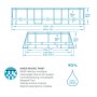 BESTWAY Steel Pro Max 427x250x100 cm porodični ovalni bazen 56620 - slika 3