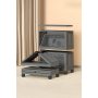 HANAH HOME Višenamenski ormar Lavine 67 Anthracite - slika 2