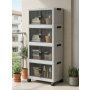 HANAH HOME Višenamenski ormar Lavine 127 White - slika 1