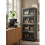HANAH HOME Višenamenski ormar Lavine 127 Anthracite - slika 2