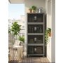 HANAH HOME Višenamenski ormar Lavine 127 Anthracite - slika 3
