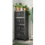 HANAH HOME Višenamenski ormar Lavine 127 Anthracite - slika 1