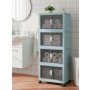 HANAH HOME Višenamenski ormar Lavine 127 Baby Blue - slika 2