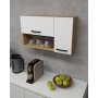 HANAH HOME Višenamenski ormar Akasya Sapphire Oak White - slika 4
