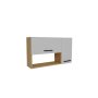 HANAH HOME Višenamenski ormar Akasya Sapphire Oak White - slika 5