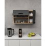HANAH HOME Višenamenski ormar Akasya Sapphire Oak Anthracite - slika 2