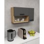 HANAH HOME Višenamenski ormar Akasya Sapphire Oak Anthracite - slika 4