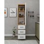 HANAH HOME Višenamenski ormar Modera Sapphire Oak White - slika 4