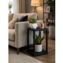 HANAH HOME Višenamenska polica Sakura 2 Black - slika 2