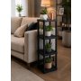 HANAH HOME Višenamenska polica Sakura 4 Black - slika 2