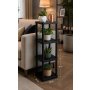 HANAH HOME Višenamenska polica Sakura 4 Black - slika 1
