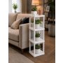 HANAH HOME Višenamenska polica Sakura 4 White - slika 1