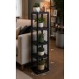 HANAH HOME Višenamenska polica Sakura 5 Black - slika 1