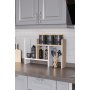 HANAH HOME Višenamenska polica Lidya Sonomo Oak White - slika 1