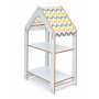 HANAH HOME Višenamenska polica Multipurpose Shelves 2 White Yellow - slika 1