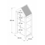 HANAH HOME Višenamenska polica Multipurpose Shelves 4 Natural White Yellow - slika 5