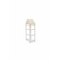 HANAH HOME Višenamenska polica Multipurpose Shelves 4 White Yellow - slika 1