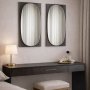 HANAH HOME Ogledalo Transparenza 39 x 72 Fume - slika 4