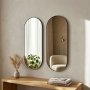 HANAH HOME Ogledalo Rhtim Bronze Natural - slika 3