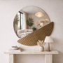 HANAH HOME Ogledalo Crescent Bronze - slika 1