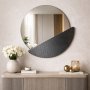 HANAH HOME Ogledalo Crescent Fume - slika 1