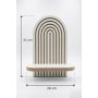 HANAH HOME Zidna polica Artmtkwll1D Whıte - slika 5