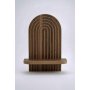 HANAH HOME Zidna polica Artmtkwll1D Wenge - slika 4